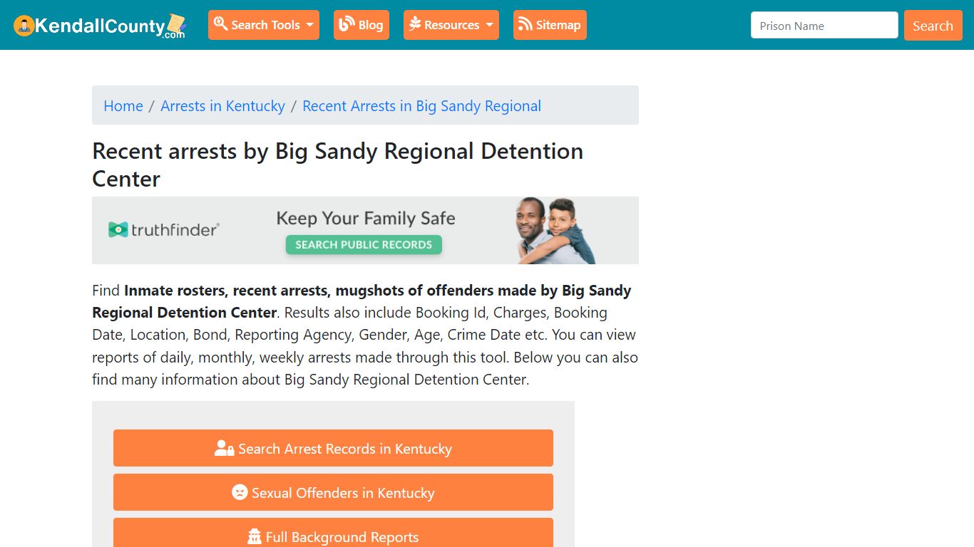 Recent arrests by Big Sandy Regional Detention Center